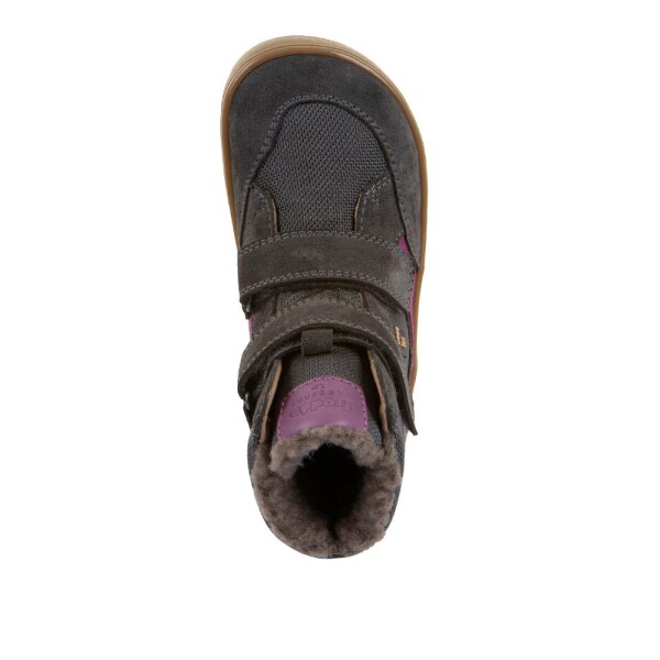 Dětské zimní barefoot boty UP HILL WOOL Dark Gray Froddo G3160262-13 - 30