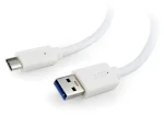 Kabel USB-C (M) - USB-C (M) 0,5 m bílá / Kabel / USB 3.0 (CCP-USB3-AMCM-W-0.5M)