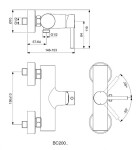 IDEAL STANDARD - CeraLine Sprchová nástěnná baterie, černá BC200XG