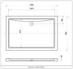 HOPA - ALPINA obdélníková sprchová vanička - Rozměr A - 120 cm, Rozměr B - 80 cm OLBVANACALP128