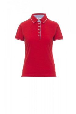 Dámská polokošile Payper LEEDS Barva: Červená/ Bílá, Velikost: S (000078002703006S)