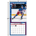 JF Turner Kalendář New York Rangers NHL 2026 Wall Calendar