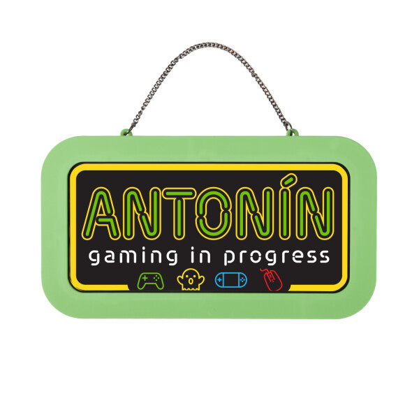 Neonová cedulka se jménem - Antonín - Albi