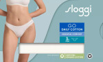 Dámské kalhotky GO Daily Cotton Mini 3P - WHITE - bílé 00GZ - SLOGGI WHITE M