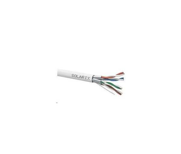 Instalační kabel Solarix STP, Cat6A, drát, LSOH, cívka 500m SXKD-6A-STP-LSOH EDF_10101725
