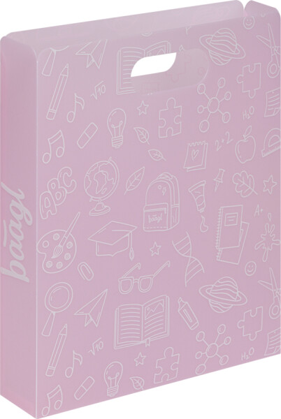 Plastové desky na školní sešity School růžové