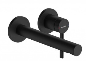 HANSGROHE - Zesis S Umyvadlová baterie pod omítku, s výpustí, 2-otvorová instalace, EcoSmart+, matná černá 74750670