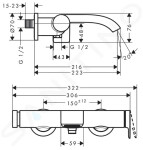 HANSGROHE - Vivenis Vanová baterie, matná černá 75420670