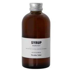 Nicolas Vahé Sirup Hazelnut 280 ml, hnědá barva, sklo