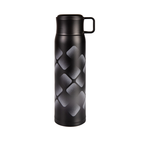Černá termoláhev s hrnkem 500 ml - Albi