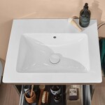 VILLEROY & BOCH - Venticello Umyvadlo 60x50 cm, s přepadem, bez otvoru pro baterii, CeramicPlus, alpská bílá 412462R1