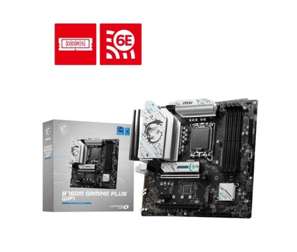 MSI MB Sc LGA1700 B760M GAMING PLUS WIFI, Intel B760, 4xDDR5, 2xDP, 2x HDMI, mATX EDF_2648544