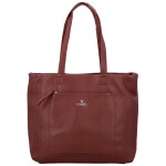 Módní dámská koženková kabelka na rameno Lamia, vínová