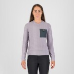 KARPOS Mesdi' W Crewneck Fleece, Lavender/Woodl.Gray velikost: S