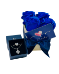 LUNICA Dárkové balení s mýdlovými růžemi Barva: Modrá 0939_MOD