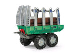 Rollytoys Vlečka s kládami "Timber Trailer" 2-osá-zelená