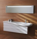 Laufen - Il Bagno Alessi One Nábytkové umyvadlo 120x50 cm, s 1 otvorem pro baterii, s LCC, bílá H8149744001041