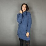 HOSH Pletený jednobarevný rolák CLAIRE Barva: Tmavě šedá