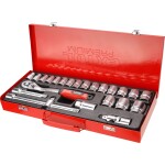 EXTOL PREMIUM 8818365 Gola sada 1/2", 24 dílů, plechový kufr