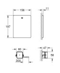 GROHE - Ovládací tlačítko, ušlechtilá ocel 38934SD0