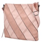 Trendy dámská koženková crossbody kabelka Argiris, růžová
