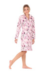 Dámský župan Toya se zipem pink - Vestis L
