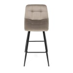 Barová židle, hnědá, látka,AUB-X7015 CAP2