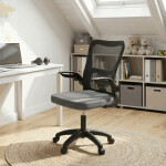 Dětská židle, houpací mechanismus, šedá síťovina, KA-K2006 GREY