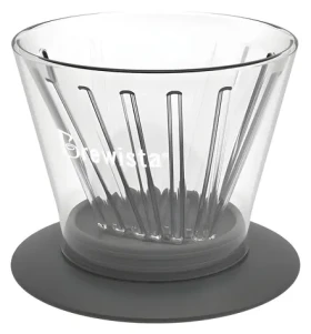 Brewista Smart Dripper Flat V / Dripper / skleněný / dvoustěnný