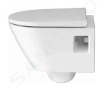 DURAVIT - D-Neo Závěsné WC se sedátkem SoftClose, Rimless, bílá 45870900A1