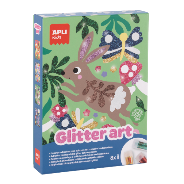 APLI edukační hra s glittery - Glitter Art, 5+