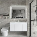 Erga Harper, LED zrcadlo 100x80cm, 2760 lm, 6500K, přední/zadní osvětlení, ERG-V01-113-1080-00
