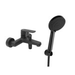 Vanová baterie SAT Feel s vanovým setem 150 mm černá matná SATBSFEEL222CSET1 SATBSFEEL222CSET1