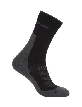 ICEBREAKER Mens Hike+ Light Crew (sada 2 ks), Black/Obsidian velikost: 39-41,5 (S)