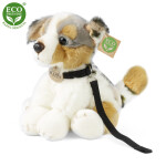 Plyšový pes australský ovčák s vodítkem 28 cm, ECO-FRIENDLY