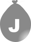 Balónek písmeno J stříbrné balonky.cz Balónek písmeno J stříbrné balonky.cz