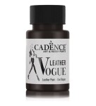 Metalická barva na kůži Cadence Leather Vogue, 50 ml - black, černá