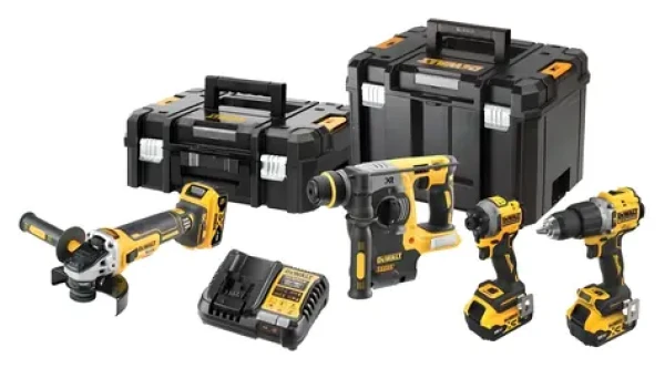 DeWalt DCK429P3T-QW / Sada aku nářadí: DCD805 + DCG405 + DCH273 + DCF850 / 4x 18V / 3x 5,0 Ah (DCK429P3T-QW)