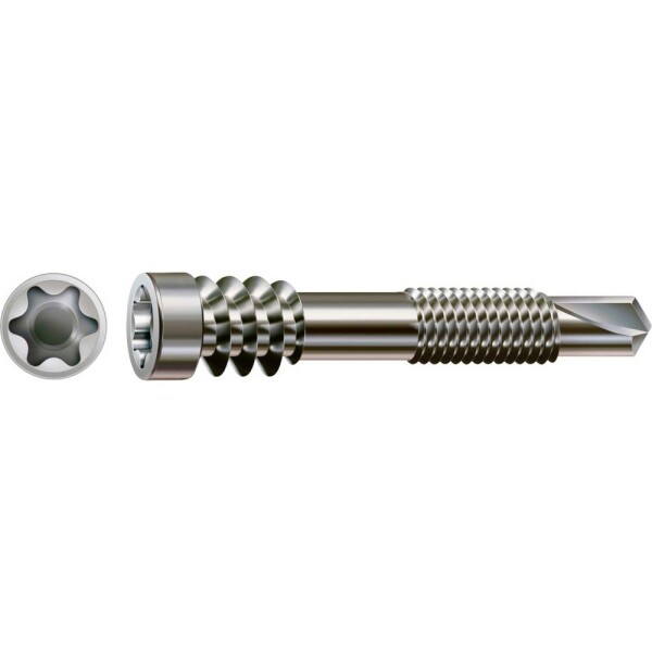 SPAX 0557000500513 sada kulatých šroubů do plechu 5 mm 51 mm T-STAR plus Nerezová ocel 100 ks