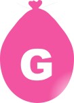 Balónek písmeno G růžové balonky.cz Balónek písmeno G růžové balonky.cz