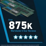 Crucial 8GB (1x8GB) DDR5 5600 MHz / Operační paměť / CL46 (CT8G56C46U5)