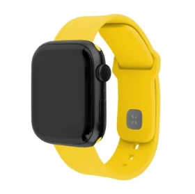 FIXED Set silikonových řemínků Silicone Sporty Strap pro Apple Watch 42/44/45/46mm žlutý (FIXSST2-434-YL)