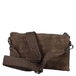 Stylová dámská crossbody kabelka Dina, tmavě hnědá