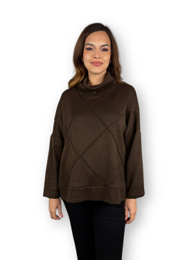 HOSH Dámský rolákový top Matrix Velikost: UNI, Barva: Tmavě hnědá