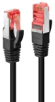 Lindy Cat6 S/FTP černá / Patch kabel / RJ-45 / 0,5 m (47776)