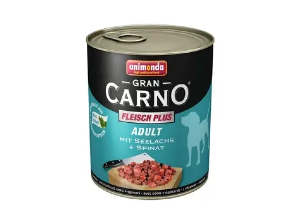 Animonda GranCarno Adult konzerva pro psy losos+špěnát 400g (4017721827546)