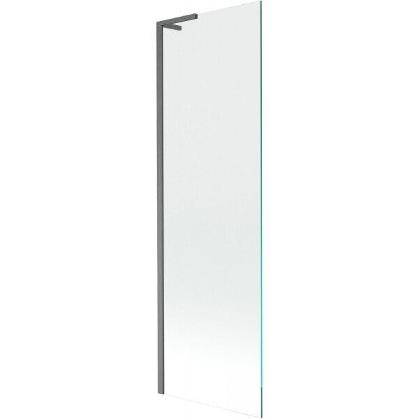 MEXEN/S - Next L vanová zástěna FIX 60 x 150, transparent, grafit kartáčovaná 895-060-000-03-00-66