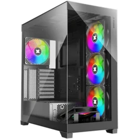 Xilence XILENT Gleam černá / ATX / 2x USB-A 3.0 / 1x USB-C 3.2 / 4x 140mm ARGB / bez zdroje / průhledná bočnice (X818.ARGB)