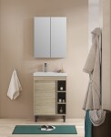 Koupelnová sestava s umyvadlem a zrcadlovou skříňkou Naturel Lucca 59x70x45 cm dub mat LUCCASET60D LUCCASET60D