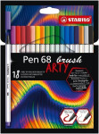 Fixa STABILO Pen 68 brush sada 18 ks v pouzdruARTY